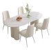 uurshome White Dining Table – Spacious and Elegant Dining Room Table for Families or Gatherings